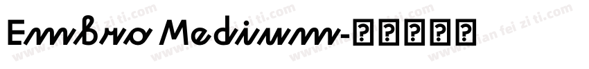 Embro Medium字体转换